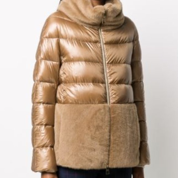 NWOT. Herno panelled high-neck puffer jacket  Size  46 IT - Picture 3 of 3